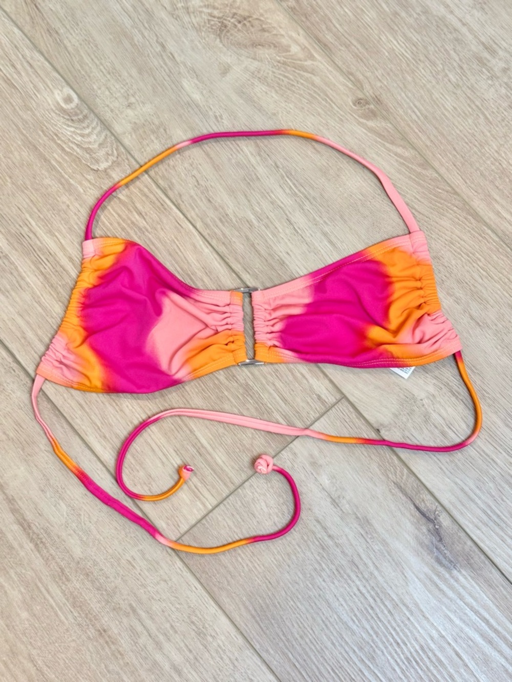 OLD NAVY Swim Bandeau Bikini Top Pink & Orange Size Small